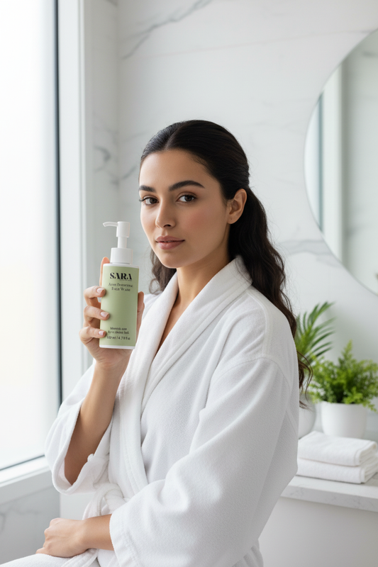 Acne Purifying Face Wash with Model