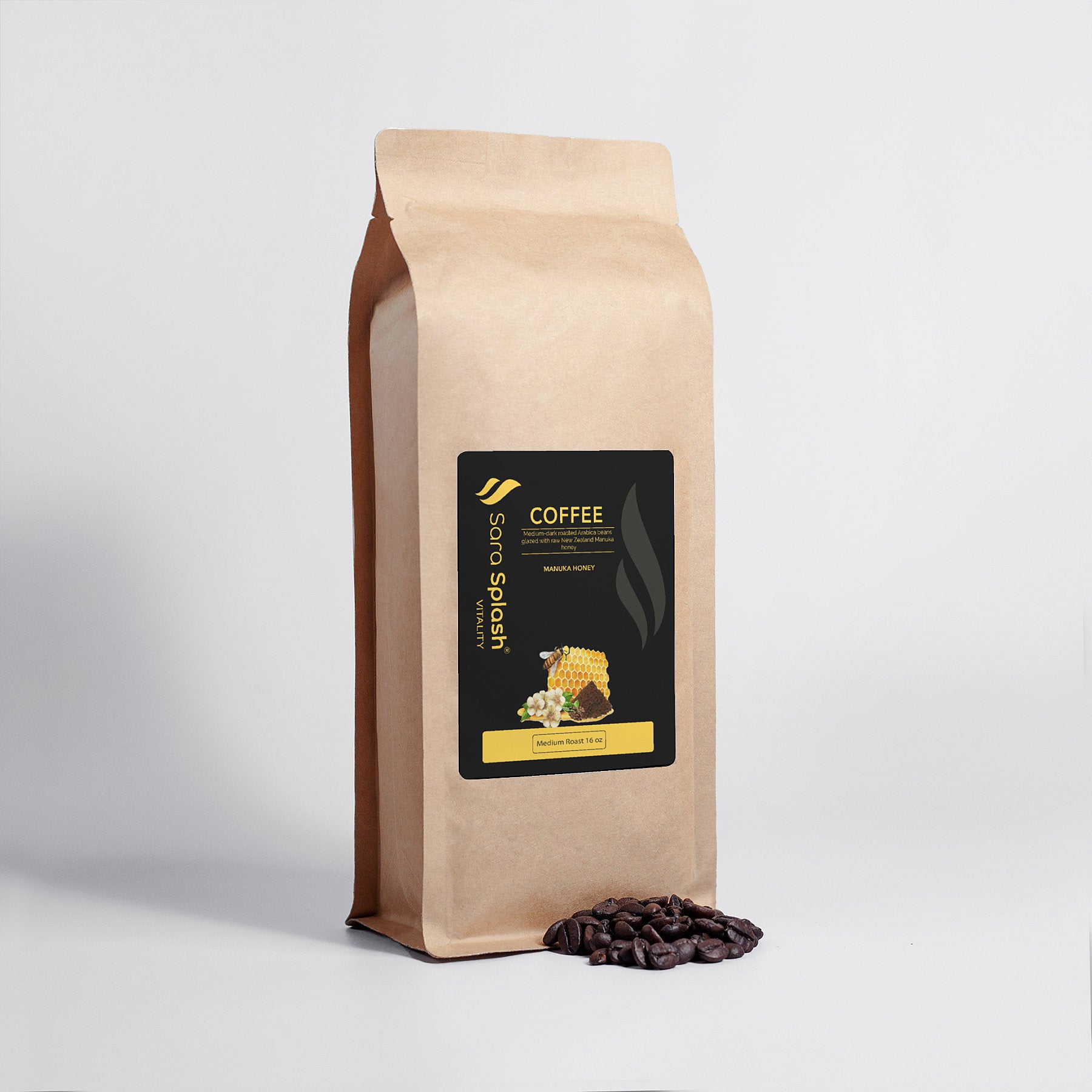 Manuka Honey Coffee 16oz | Manuka Honey Glazed Coffee