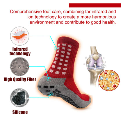 Foot Massage Socks, Outdoor Exercise Fitness Breathable Comfort Foot Massage Promote Non-Slip Warm Socks