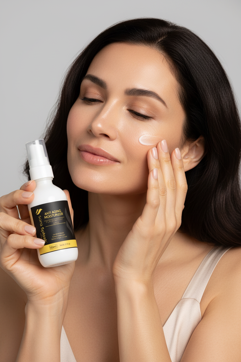 Anti-Aging Moisturizer Campaign with Model