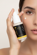 Calming Eye Cream with Model