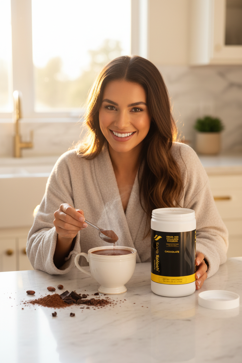 Collagen Creamer Chocolate Kitchen Model