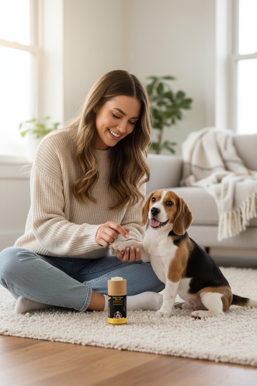 Dog Paw Balm Indoor Model