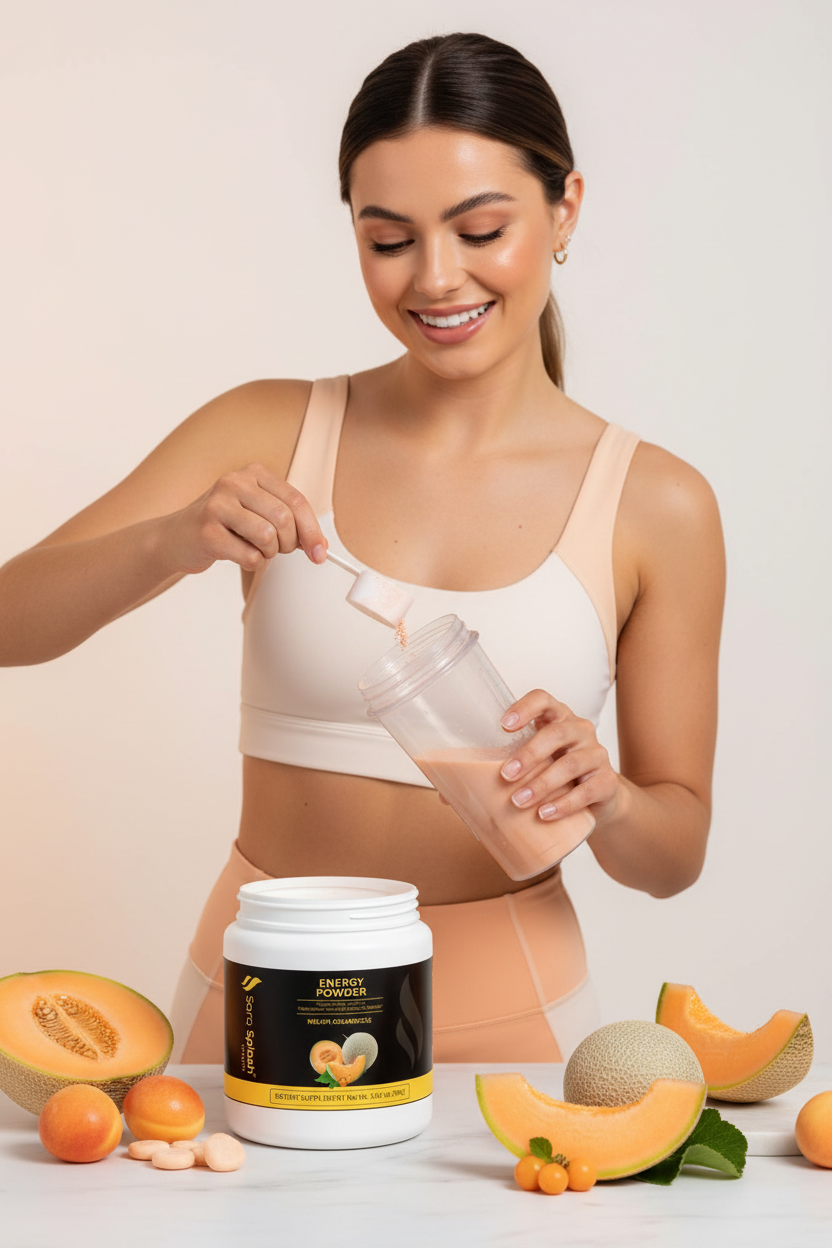 Energy Powder Melon Creamsicle Studio Model