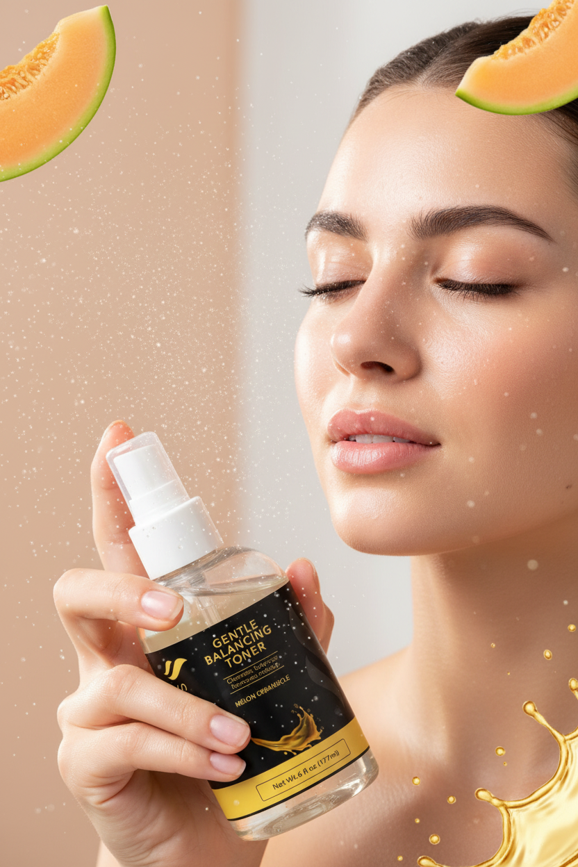 Gentle Balancing Toner Mist Close-Up Model