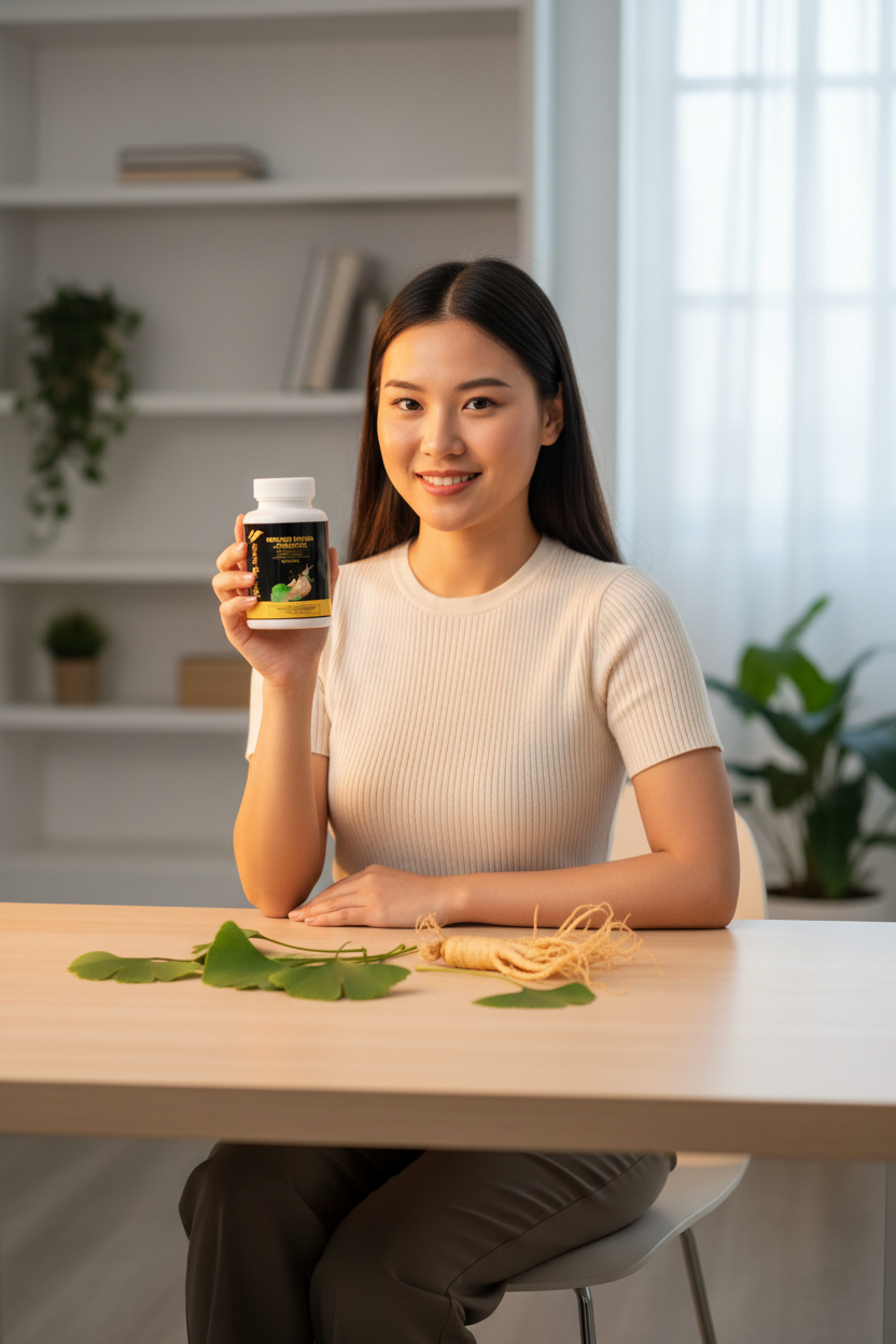 Ginkgo Biloba Ginseng Desk Model