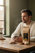 Mushroom Coffee Male Model