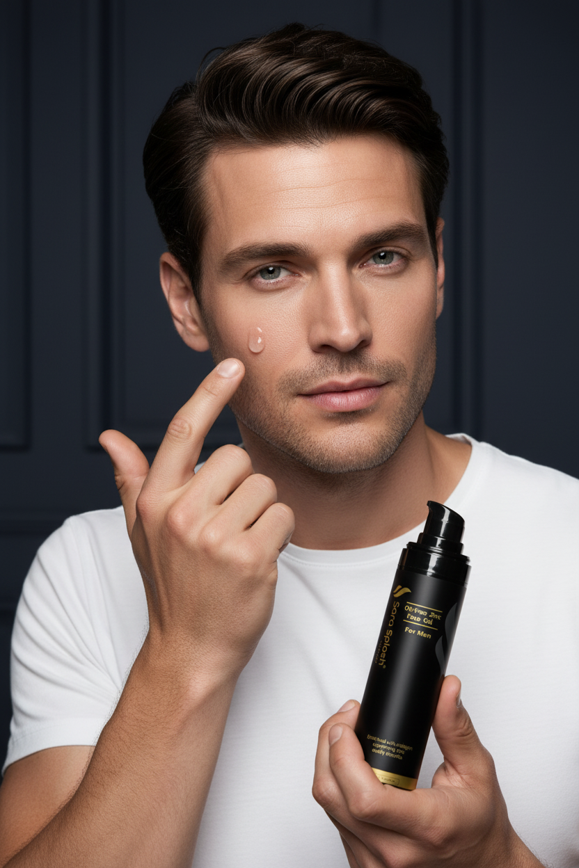 Oil-Free Zinc Face Gel for Men