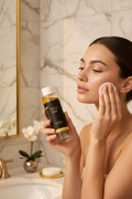 Sara Splash BiPhasic Make-up Remover with Model