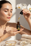 Sara Splash Vitamin C Serum with Model