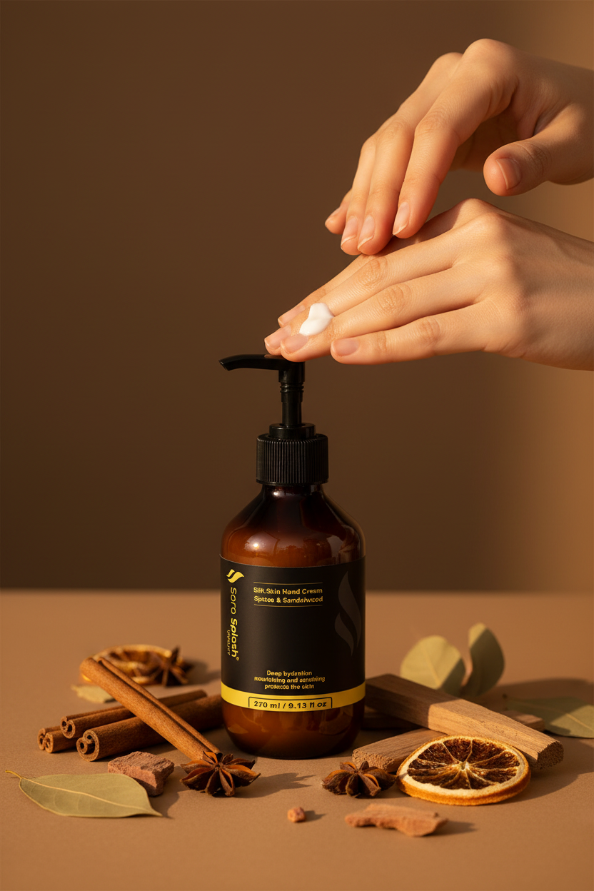 Silk Skin Hand Cream Spices & Sandalwood Lifestyle